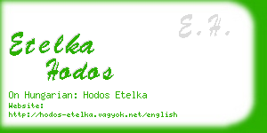 etelka hodos business card